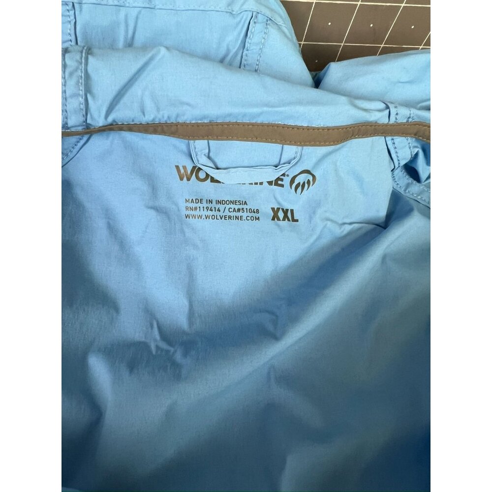 Wolverine Guide Jacket Men Blue Sky Sz. XXL New Fishing Hiking - Picture 7 of 8